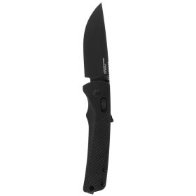 SOG Flash AT 3.45" Folding Pocket Knife – Blackout Tactical EDC Knife for Survival & Camping