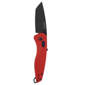 SOG Aegis AT Tanto 3.13" Folding Pocket Knife – Rescue Red & Indigo Tactical EDC Knife for Survival & Bushcraft