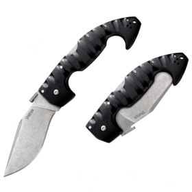 Cold Steel Spartan Folding Kopis 4.5" Carpenter CTS BD1 Stonewash Blade – Heavy-Duty Tactical Survival Knife