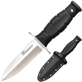 Cold Steel Mini Leatherneck Double Edge Spear Point 3.5" Fixed Blade Knife – Compact Lightweight Tactical Survival Knife