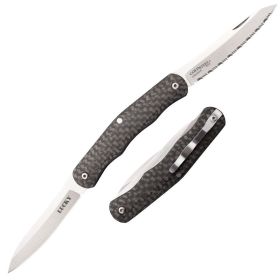 Cold Steel Lucky Dual-Blade Folding Pocket Knife – Plain & Serrated EDC Utility Knife | Five Star Survival