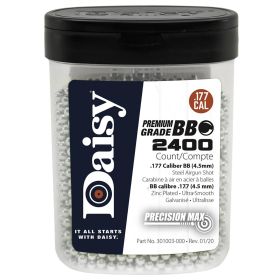 Daisy Outdoor Products 2400-Count BB Bottle — Silver 4.5 mm Precision Shooting Ammo