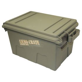 MTM Heavy-Duty Ammo Crate Utility Box – Army Green Tactical Storage Case for Ammunition, Survival Gear, Camping & Bushcraft Equipment