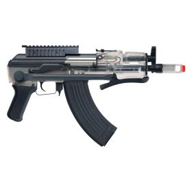Game Face 76 Electric Full/Semi‑Auto Tactical AK‑Style Airsoft Carbine — Clear