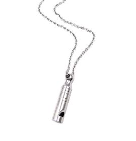 Emergency Survival Whistle – Portable Stainless Steel Pendant Necklace for Outdoor Safety