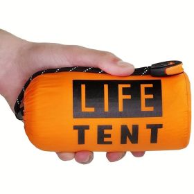 Life Tent 2-Person Emergency Survival Shelter – Waterproof Tube Tent and Survival Tarp with Whistle