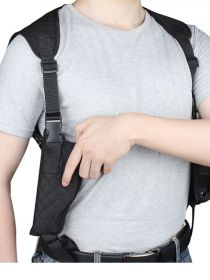 Portable Tactical Double Shoulder Concealed Pistol Holster with Duplex Magazine Pouch – Quick Draw Stealth Design