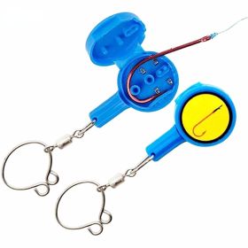 Fishing Knot Tying Tool – Quick Tie Hook Knotter with Line Cutter for Freshwater & Saltwater Fishing