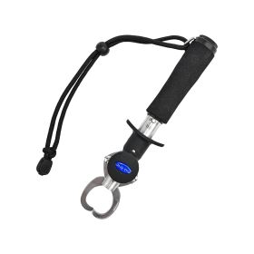 Stainless Steel Fish Lip Gripper with 40lb Scale and 31.5" Tape Measure – Fishing Tool for Safe Catch Handling