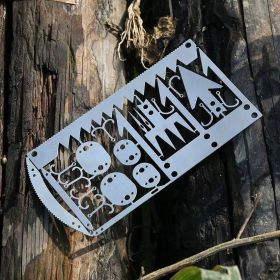 22-in-1 Multifunctional Fishing Tool – Compact Outdoor Camping Survival Card for Anglers and Preppers