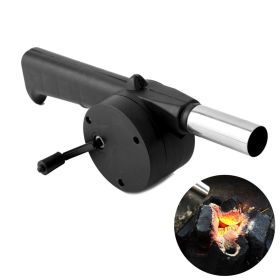 1pc Portable Manual Hand Crank BBQ Fan – Fast Fire Starter Air Blower for Outdoor Picnic, Camping, Charcoal Grills & Barbecue