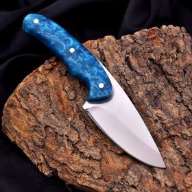 Turquoise Outdoor Knife – Durable 440C Stainless Steel Blade for Camping & Survival