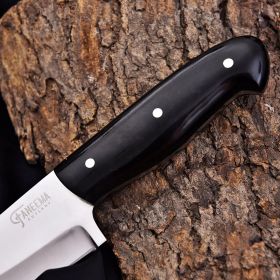 Sooty Outdoor Knife – 440C High Carbon Stainless Steel Blade for Durable Outdoor Use