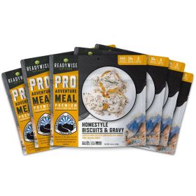 6-Count ReadyWise Pro Adventure Meal – Homestyle Biscuits & Gravy with Sausage
