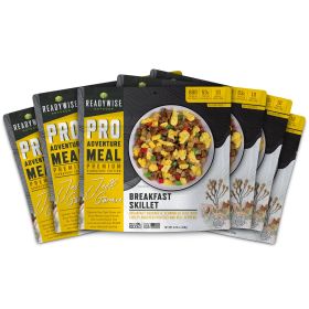 ReadyWise Pro Adventure Meal Breakfast Skillet – 6-Count Freeze-Dried Emergency and Camping Food