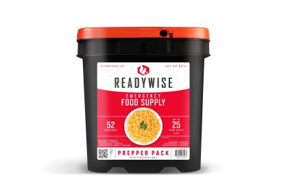 52-Serving Emergency Prepper Food Bucket – Freeze-Dried & Dehydrated Meals for Disaster Preparedness