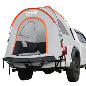 VEVOR Truck Bed Tent – Waterproof Double Layer PU2000mm Tent for 6.4'-6.7' Pickups, Fits 2–3 People with Rainfly & Carry Bag