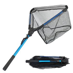 Foldable Fishing Net with Aluminum Alloy Rod – Durable EVA Handle, 5MM Hexagonal Nano Coating Nylon Mesh, Collapsible Landing Net