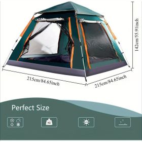2-3 Person Waterproof Camping Tent – Foldable Outdoor Tent with Mosquito Net Windows & Carry Bag