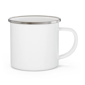 Enamel Camping Mug – Durable Outdoor Mug with Optional Personalization