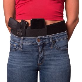 Belly Band Holster – Elastic Concealed Carry Gun Wrap for Large Pistols with Adjustable Waist Fit