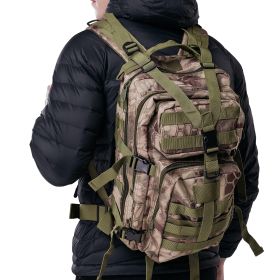 Military Tactical Backpack with MOLLE System – Camouflage Multi-Compartment Bag with Zippered Pockets