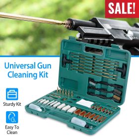 Universal Gun Cleaning Kit – Brushes, Mops, Muff Guard with Carrying Case for Rifles, Pistols, Handguns & Shotguns