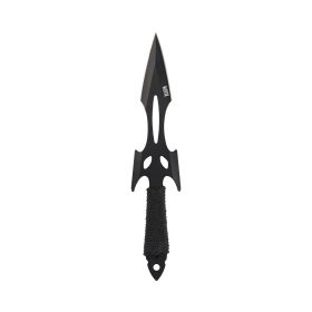 Themis Fixed Blade Throwing Knife – Durable 3CR13 Steel with Paracord Grip and Canvas Carrying Pouch