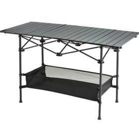 120 X70 X55CM Portable Outdoor Folding Picnic Table With Portable Bag (Color: Black)