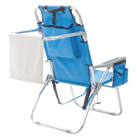 Blue camping Chair, Heightened (Color: Blue)