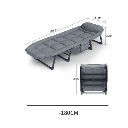 ATORPOK All In One Camping Cot For Adults Heavy Duty 450 Lbs Capacity, Portable Folding Bed With Built In Cushion Pillow, Lightweight Compact Des